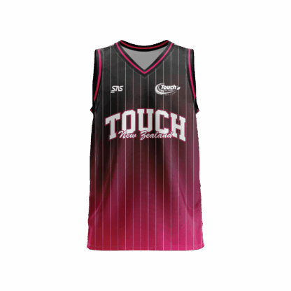 Touch NZ - Tournament singlet - Pink