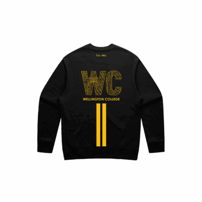 WC Rowing Relax Crew Sweat Shirt Black - Image 2