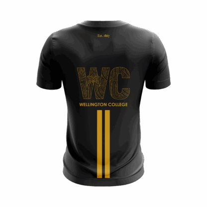 WC Rowing TeamTee Regular Mens Tee Black - Image 2