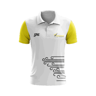 Athletics Wellington Club Polo - Yellow Sleeves