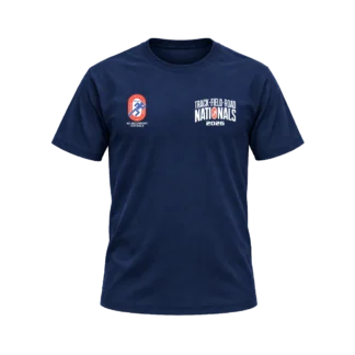 NZSSAA Whanganui Track Field Road Navy  Tee