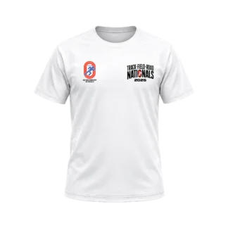 NZSSAA Whanganui Track Field Road White Tee